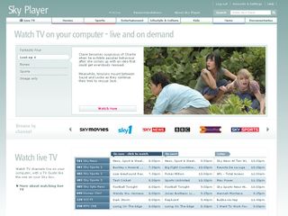 Sky Player TV offers on-demand and live TV