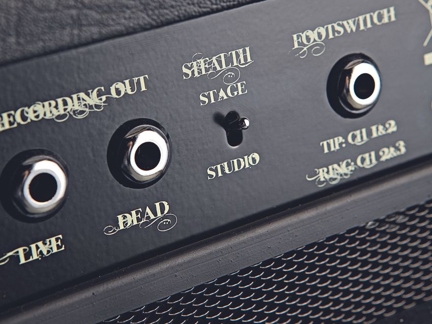 You can record with the amp's speaker on (live) or off (dead). The studio mode switches the amp to very low volume.
