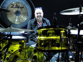 Hey, you'd be smiling too if you could play like Jason Bonham...on a set this beautious!