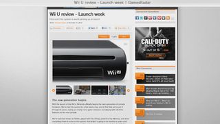Best thing to do with the surprisingly strong Wii U browser Visit GamesRadar