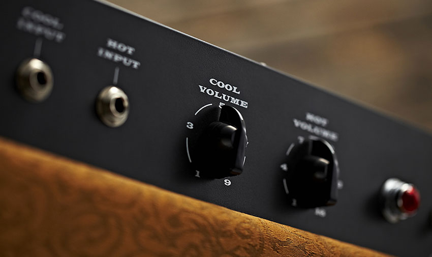 Two channel volume controls is all you get - and sometimes less can be more