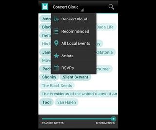 Bandsintown Concerts app screenshot