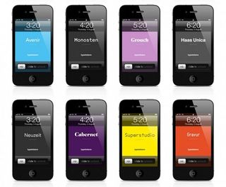 Typetoken - iPhone lock screens