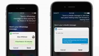 Now Siri isn't constrained to the proprietary SMS app
