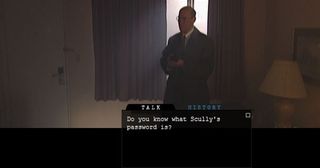 Skinner asks, "Do you know what Scully's password is?"
