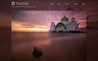 The site showcases MacNeill's beautiful travel photography