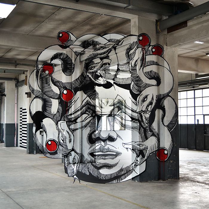 Truly Design's Medusa mural | Creative Bloq