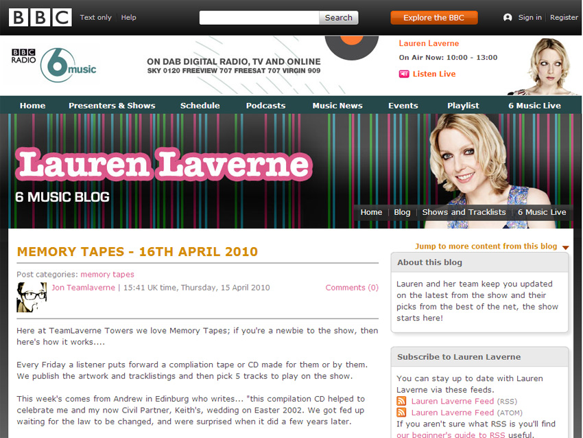 Lauren Laverne, part of 6 Music&#039;s daytime lineup