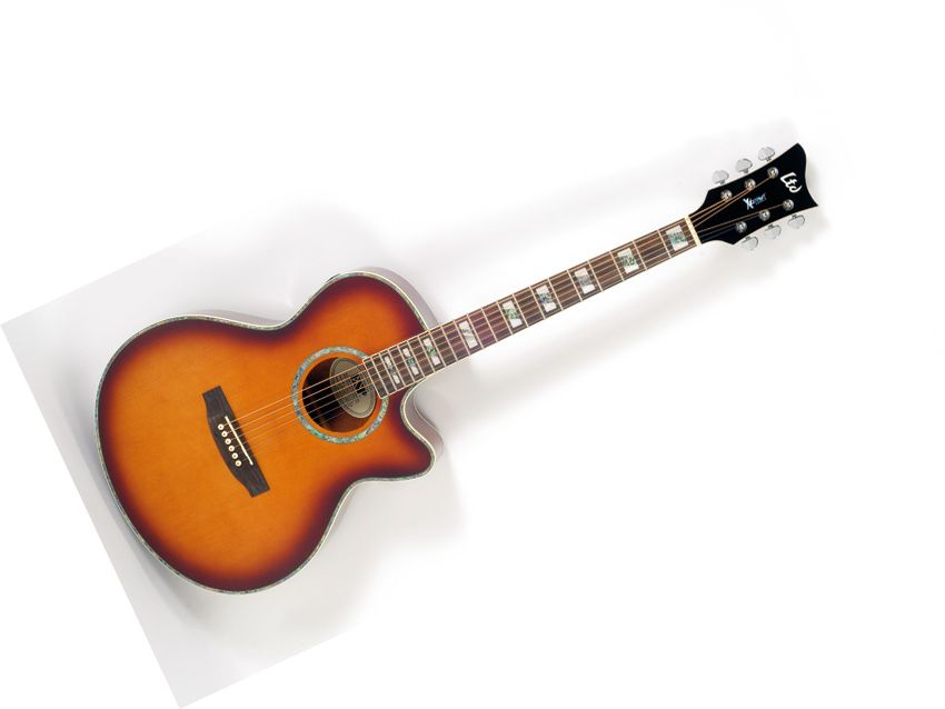 The tobacco sunburst finish.