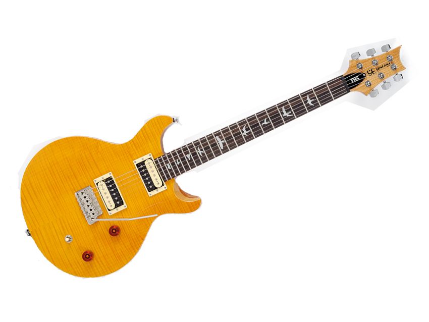 The neck features old-school bird inlays.