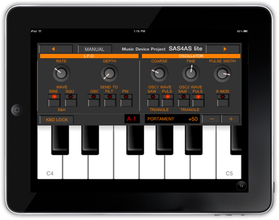 Music Device Project SAS-4As lite, Free