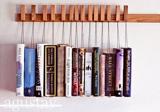 Check out this different but elegant solution for storing your books