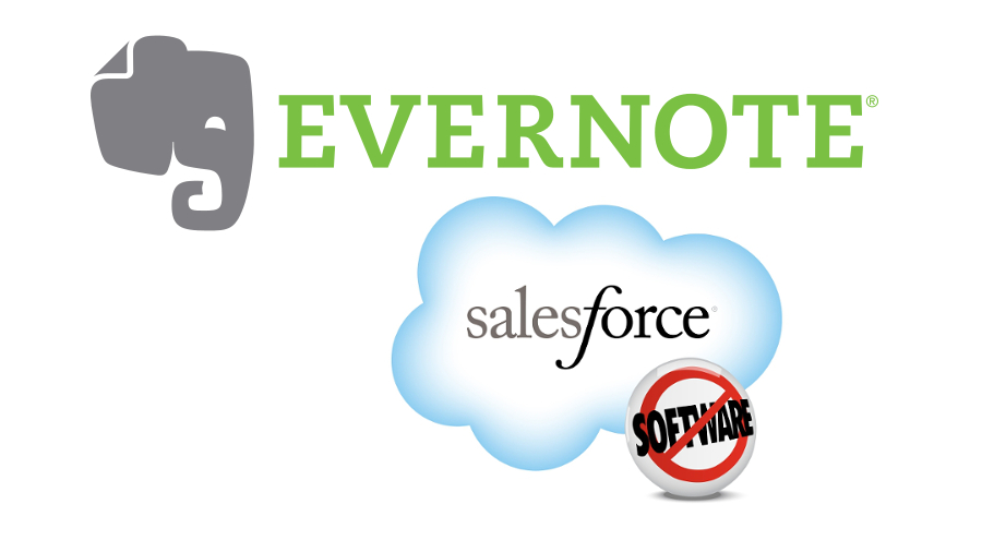 Evernote and Salesforce.com logos