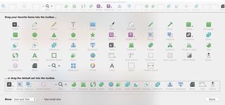While Photoshop has a toolbar in view at all times, some of Sketch’s tools are a bit tucked away at first