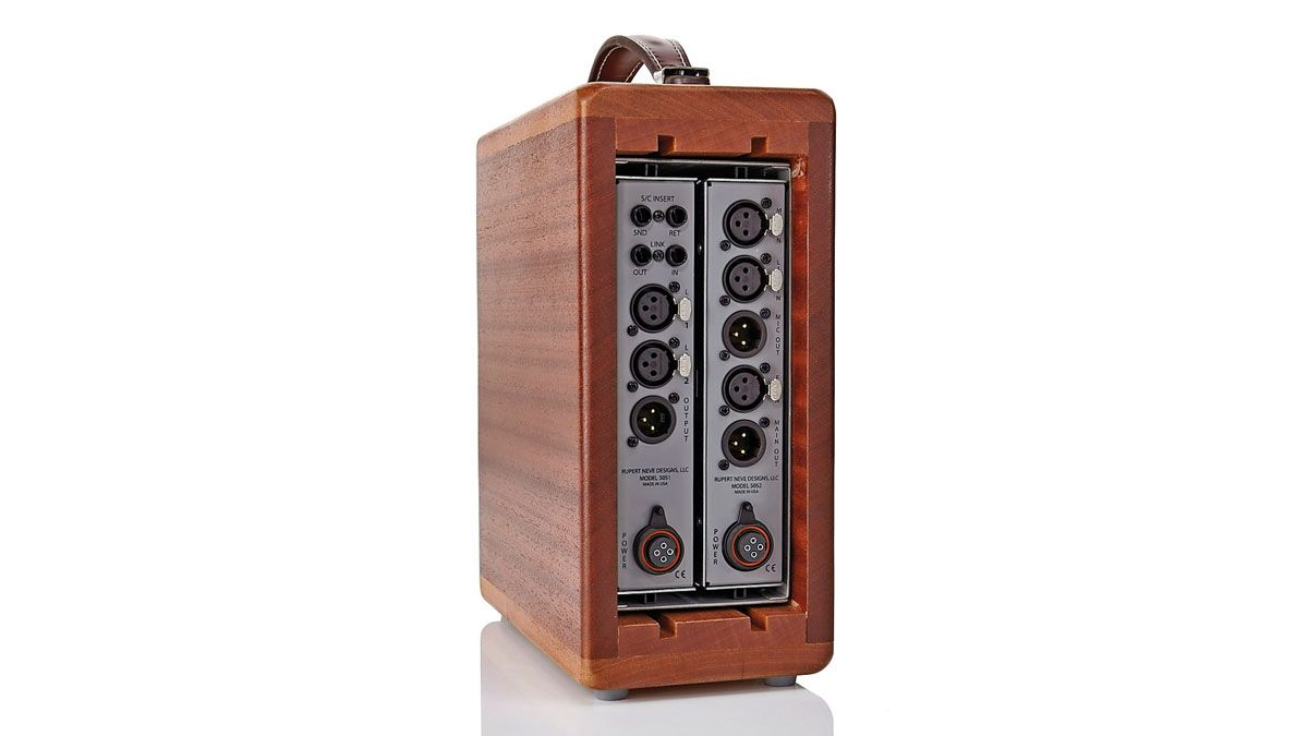 Audio connectivity is on XLRs and balanced jacks, with power supplied on proprietary screw-in 4-pin connectors