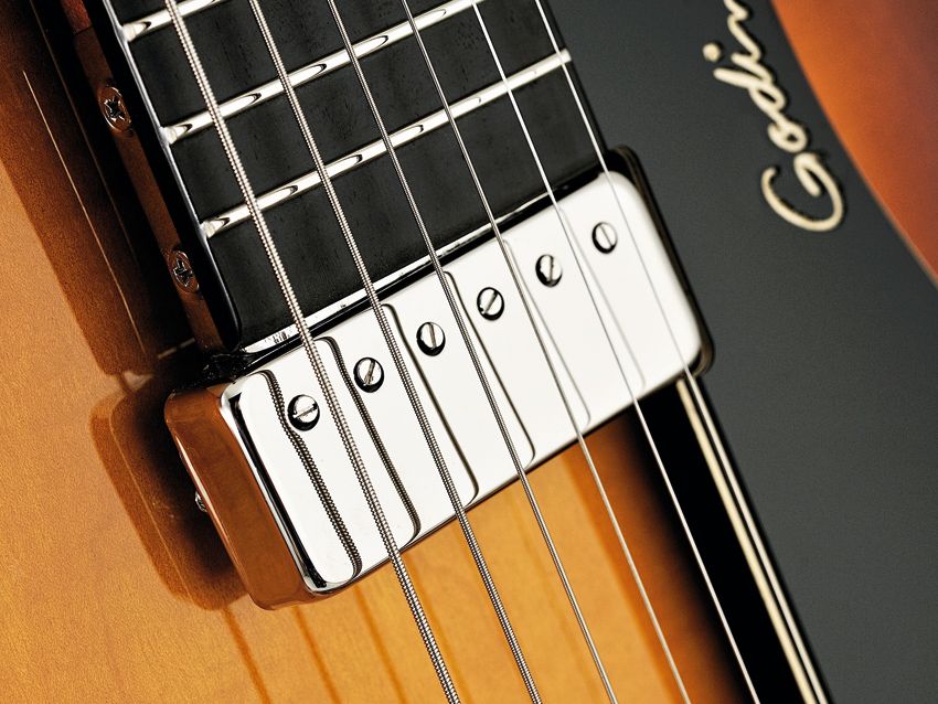 The 5th Avenue Jazz's humbucker has a full-bodied voice with excellent top-end clarity.