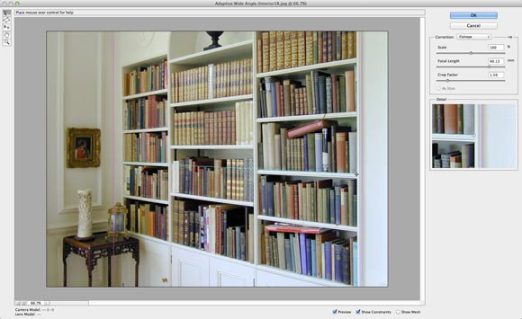 Photoshop CS6: Adaptive Wide Angle filter