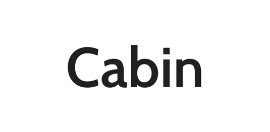 Free font: Cabin