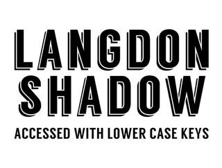 free font: langdon