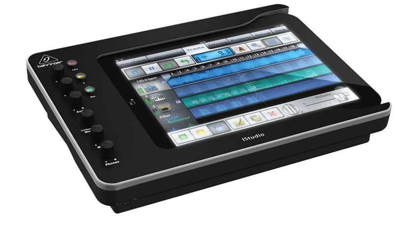 The iStudio features two combination XLR - 1/4" inputs, each with its own Gain control and switchable phantom power