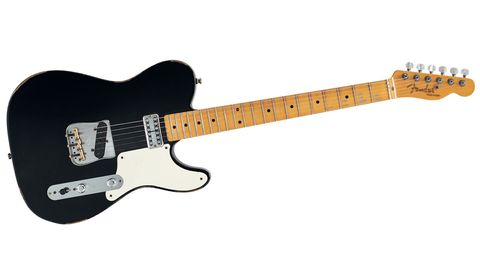 The white single-ply pickguard displays its Cabronita DNA, which continues with the TV Jones Classic neck pickup