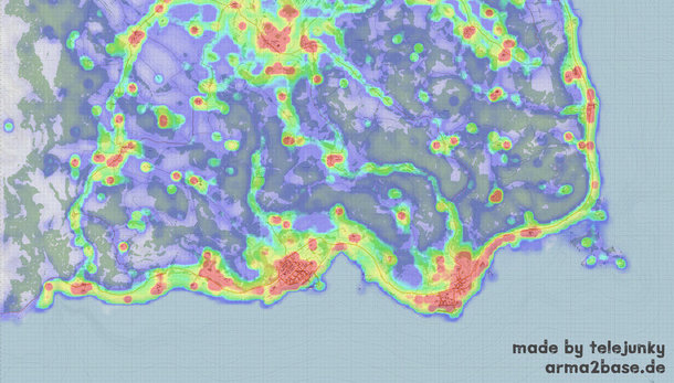 All DayZ Toxic Zone Map Locations on Chernarus and Livonia