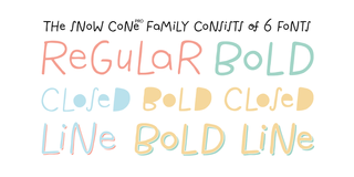 Snow Cone Pro font