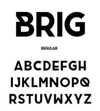 Free font: Brig