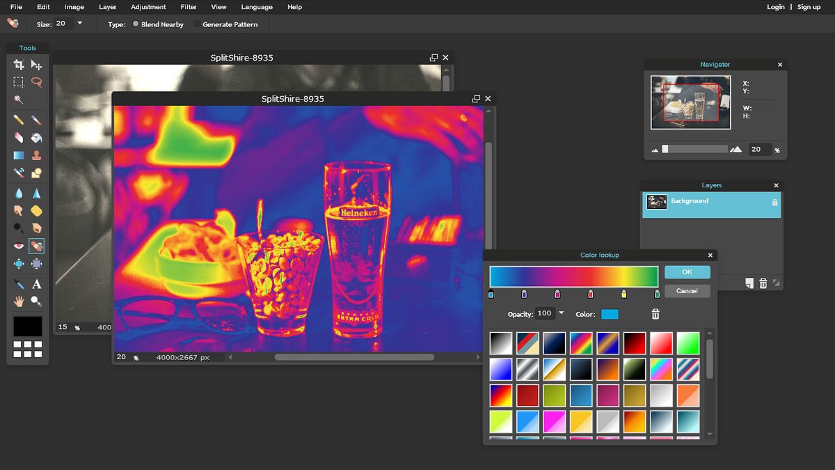 Pixlr Editor during our review