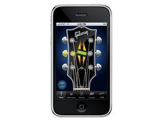 Gibson's free iPhone app in tuner mode.