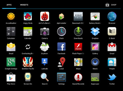 Apps drawer