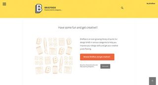 Briefbox is a library of short-and-sweet design briefs created to inspire designers.