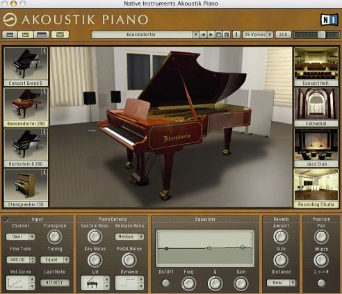 Akoustik Piano's interface is gorgeous.