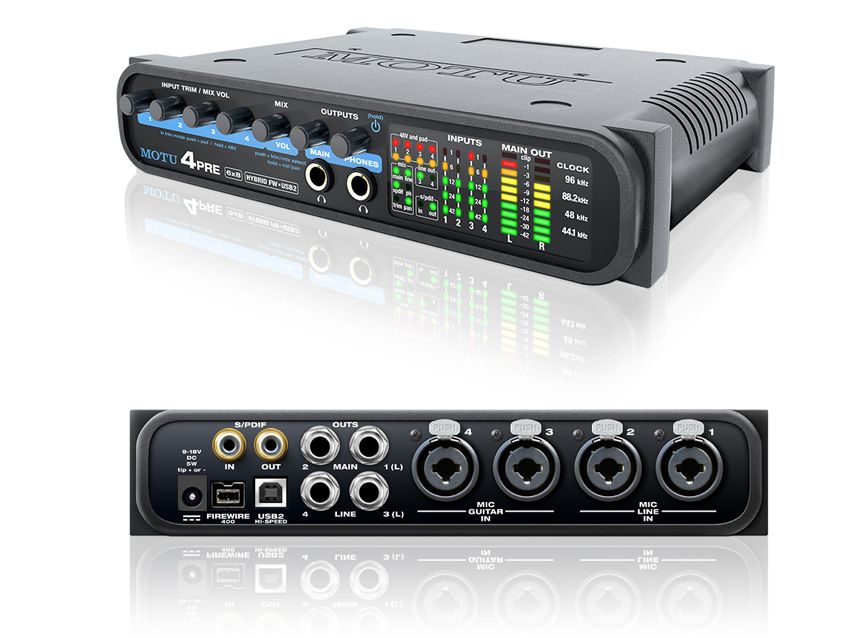 MOTU 4Pre hybrid 6x8 audio interface | MusicRadar
