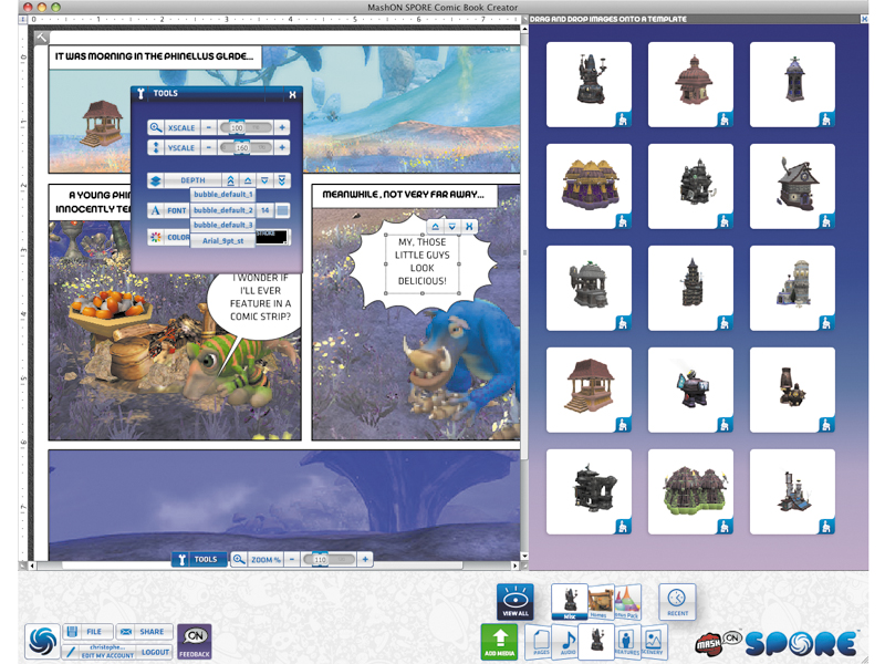 Spore Comic Book Creator