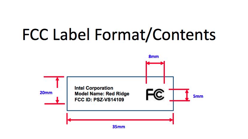 Intel FCC filing