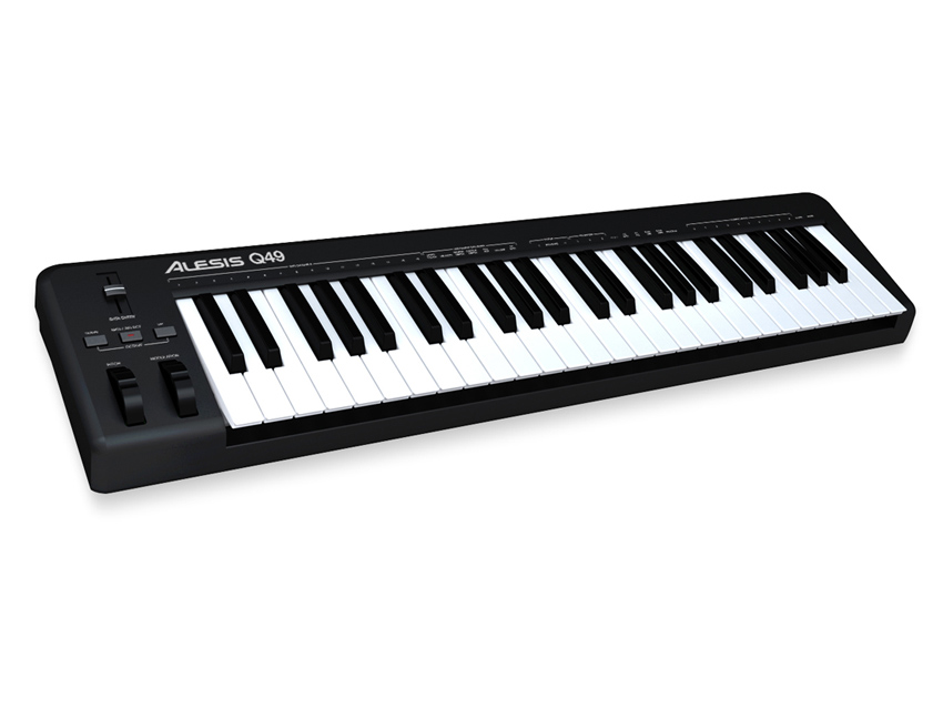 Alesis Q49: a no-frills MIDI keyboard.