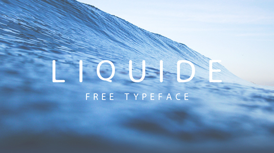 Free font: Liquide