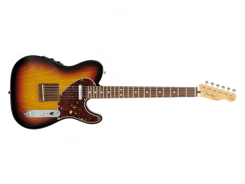 Fender have obviously aimed to keep this hybrid as 'electric' looking as possible.