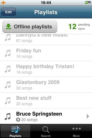 Spotify on iphone
