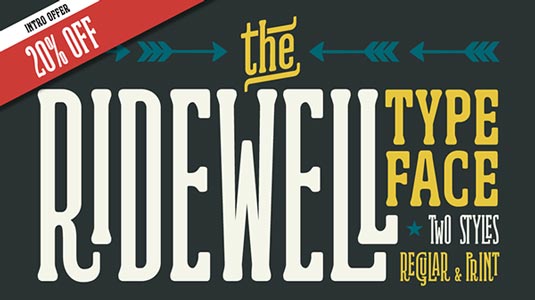 Ridewell font