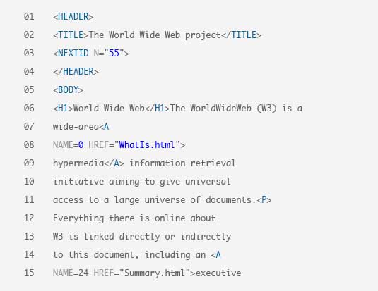The first web pages were made with text editors