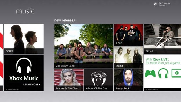 Windows 8 Screenshots: Music