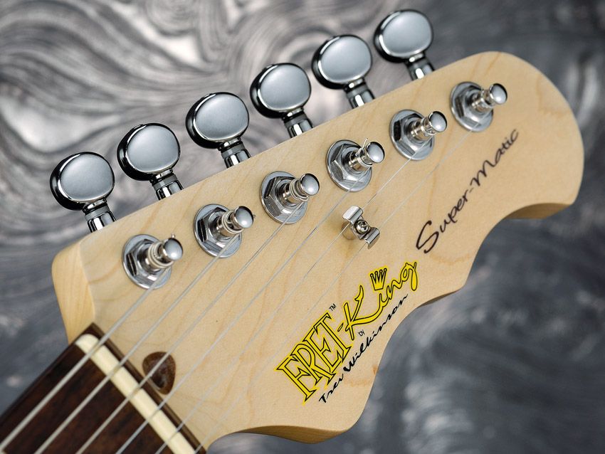 The rest of the Super-Matic is a standard Korean-made Fret-King.
