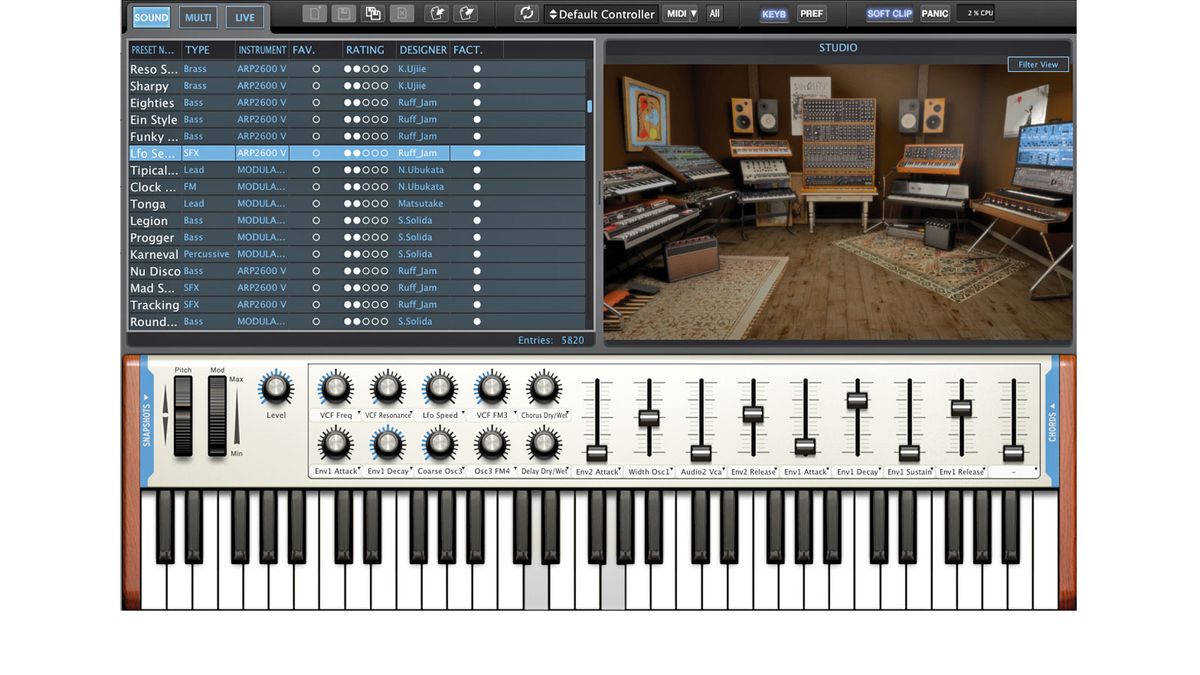 Analog Lab offers a quick route to ready-made sounds, and V Collection owners can edit all source instruments too
