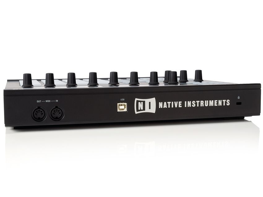 There are only MIDI and USB ports - this is an audio-free device.