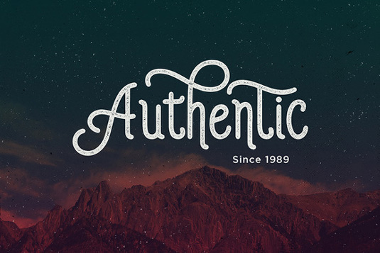 Author font