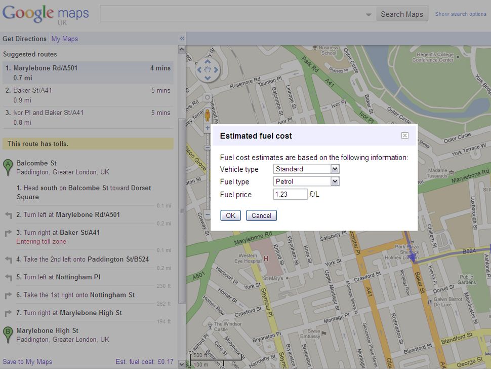 Google Maps quietly launches fuel calculator TechRadar
