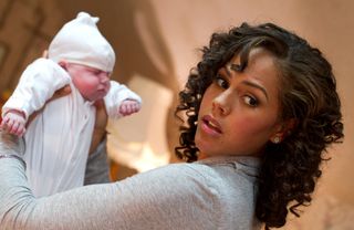 Lenora Crichlow as Annie - with a baby.