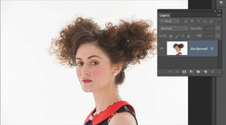 Photoshop CS6: cut out hair 1